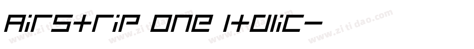 Airstrip One Italic字体转换